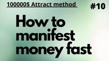 How to manifest money fast law of attraction status | manifestations fast |how to attract money fast