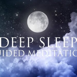 Deep Sleep Guided Meditation ➤ Relaxation Music - Delta Binaural Beat - Dissolve Overthinking